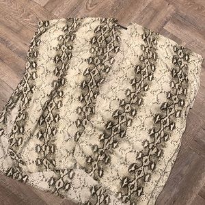 Snake print poncho